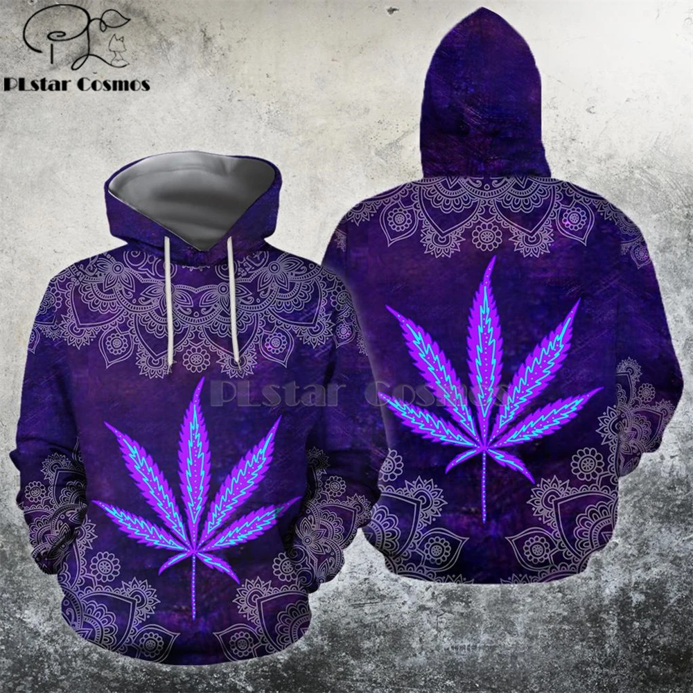 

hemp Weeds royal Hippie Mandala Trippy Abstract Psychedelic 3d hoodies/Sweatshirt Winter Autumn Long sleeve streetwear-4
