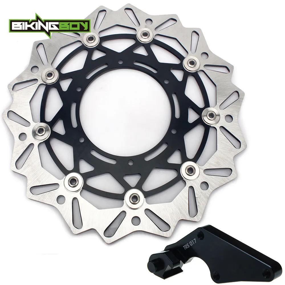 BIKINGBOY For Yamaha YZ250F YZ450F 08 09 10 11 12 13 14 15 Oversize 320mm Front Brake Disc Disk Rotor Bracket YZF 250 YZ-F 450