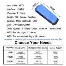 10PCS Foldable USB Flash Drives 128GB-16GB #2