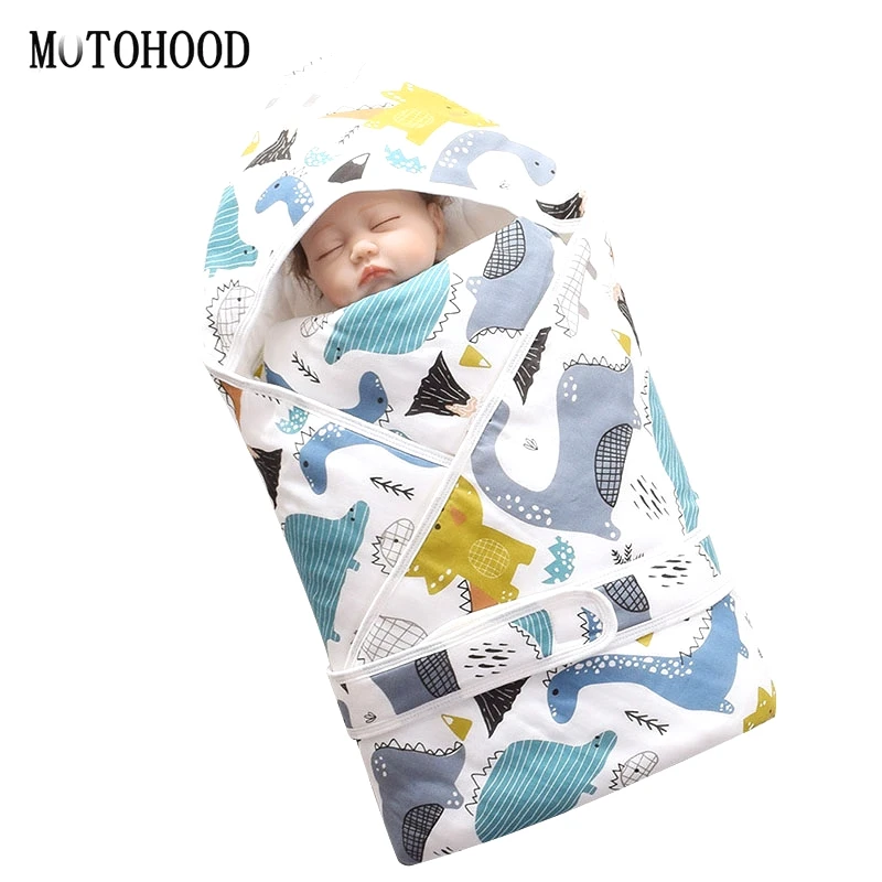 MOTOHOOD Inverno Swaddle Envoltório Infantil Bebê Produtos Do Bebê Recém-nascido Parisarc 100% Algodão Macio Blanket & Panos Cobertor Envoltório Sleepsack