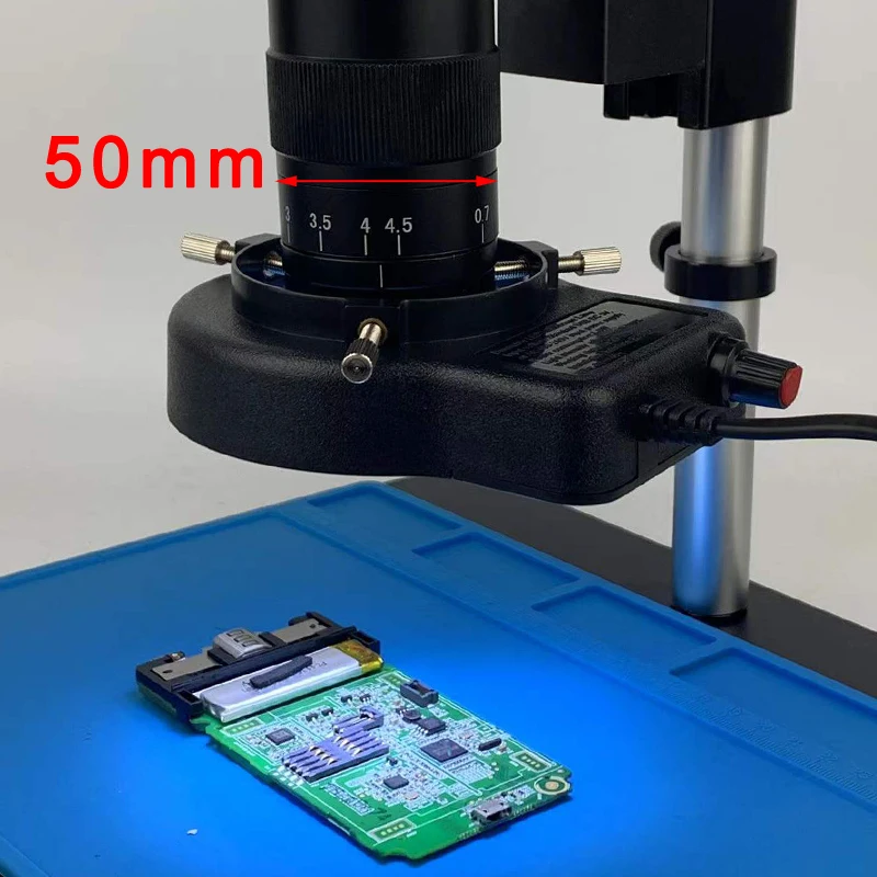 Imagem -04 - Led Anel Luz Iluminador Lâmpada para a Indústria Estéreo Trinocular Microscópio Lente da Câmera de Vídeo Lupa 110v 220v Ajustável 144