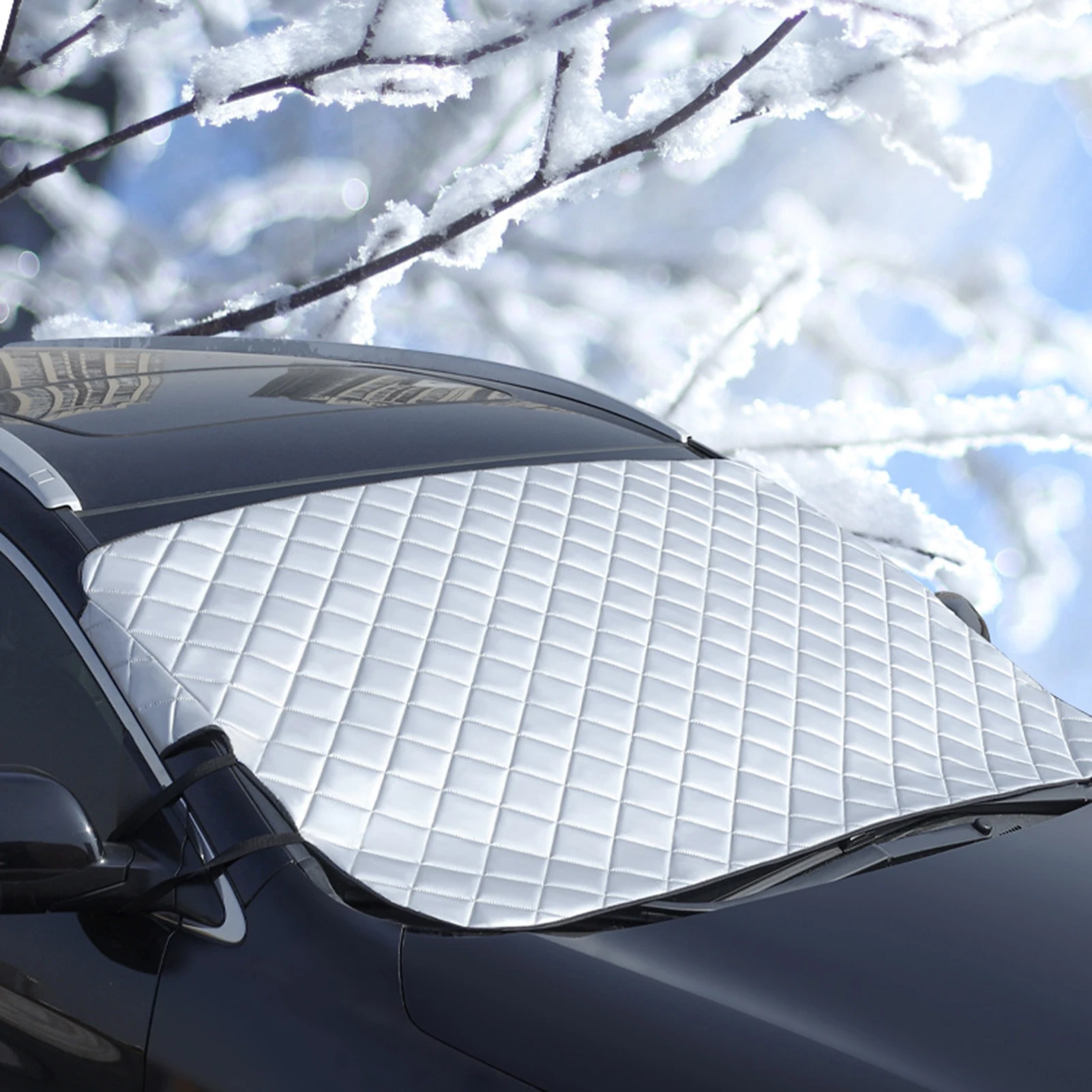 Car Windscreen Cover Anti Snow Frost Ice Windshield Dust Protector Heat Sun Shade Ice Large Snow Dust Protector Car Covers