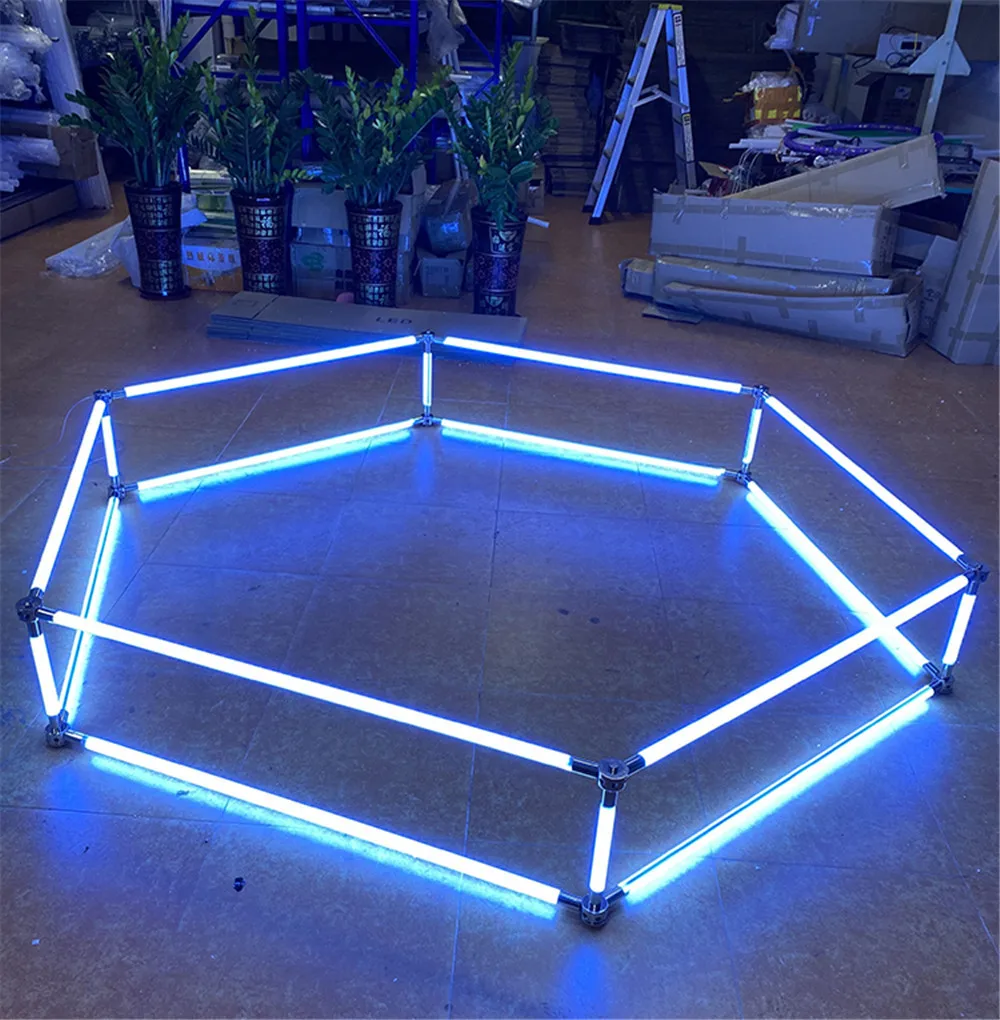 10PCS LED tube lamp Ac110v 220V modeling tube bar 360 lighting 0.9m 1.2m for shop window bar coffee shop exhibition decoration