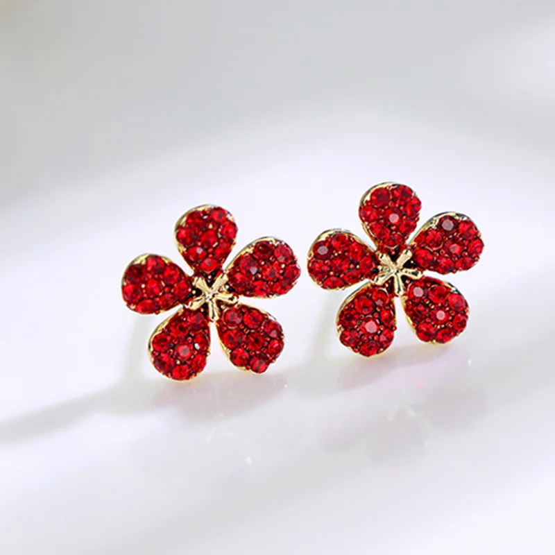 Korean New Red Strawberry Cherry Apple Flower Mushroom Earrings Fashion Earrings Wholesale