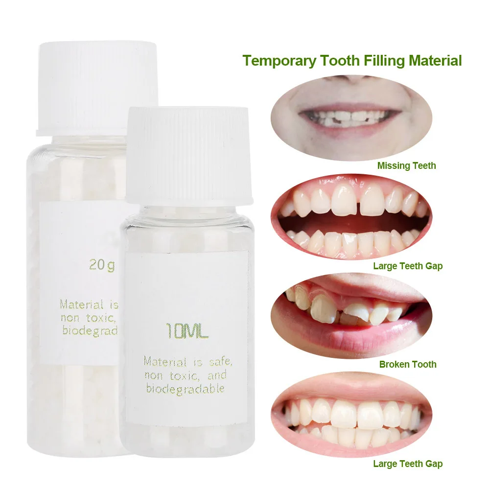 10 ML Temporary Tooth Filling Material Temp Replace Missing DIY Teeth Fast Repair Kit Dental Tools Makeup Decoration Easy To Use