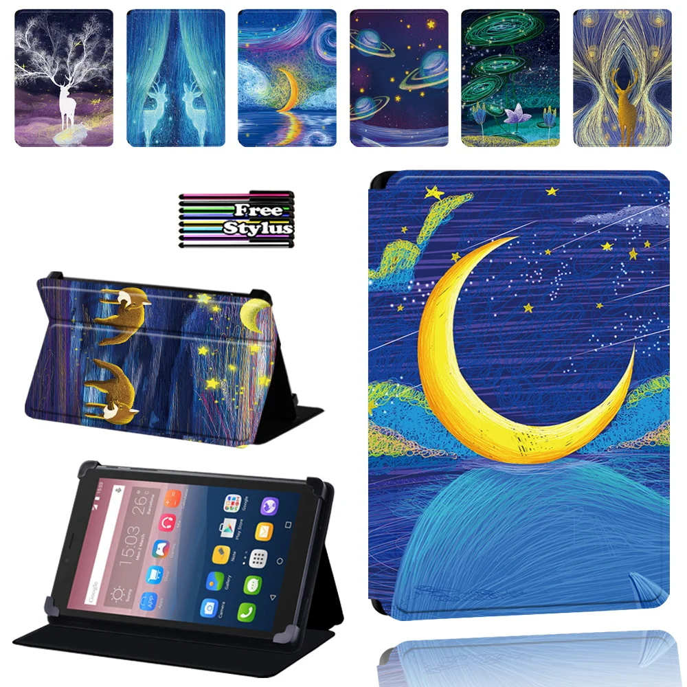 

PU Leather Protective Stand Tablet Cover Case for Alcatel OneTouch Pixi 3 7" 8" 10" /Pixi 4 7"
