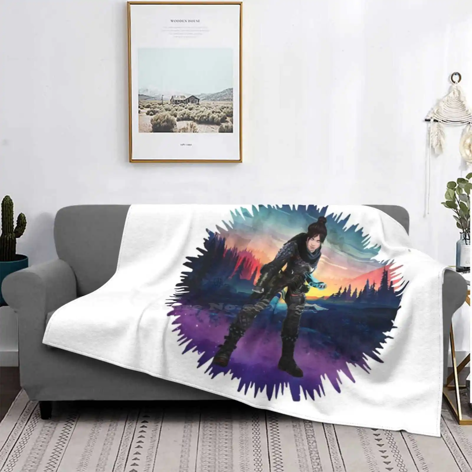 Apex Legends Wraith Splash Art Air Conditioning Blanket Fashion Soft Blanket Apex Legends Apex Legends Apex Legends Apex