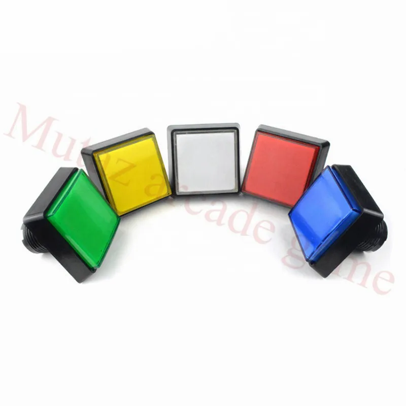 

10Pcs/Lot Big Square LED Arcade Button 51*51mm Illuminated bevel edge Push Button with Micro Switch for Jamma Arcade DIY Part