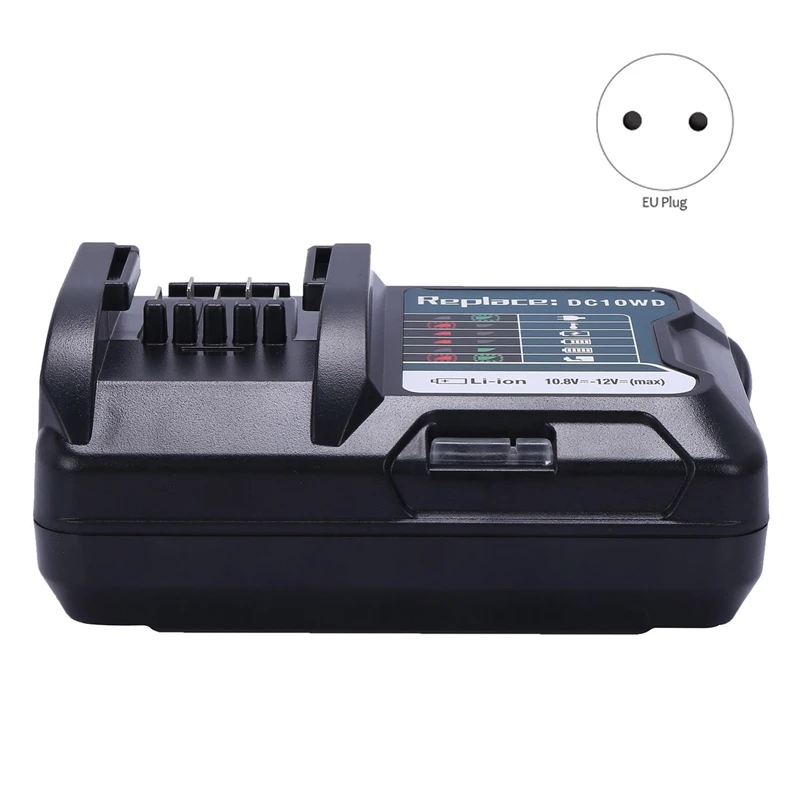 Retail Fast Lithium Battery Charger For Makita 10.8V 12V Dc10Wd / Dc10Sb / Dc10Wc / Bl1015 / Bl1016 / Bl1021B / Bl1041B Led Char