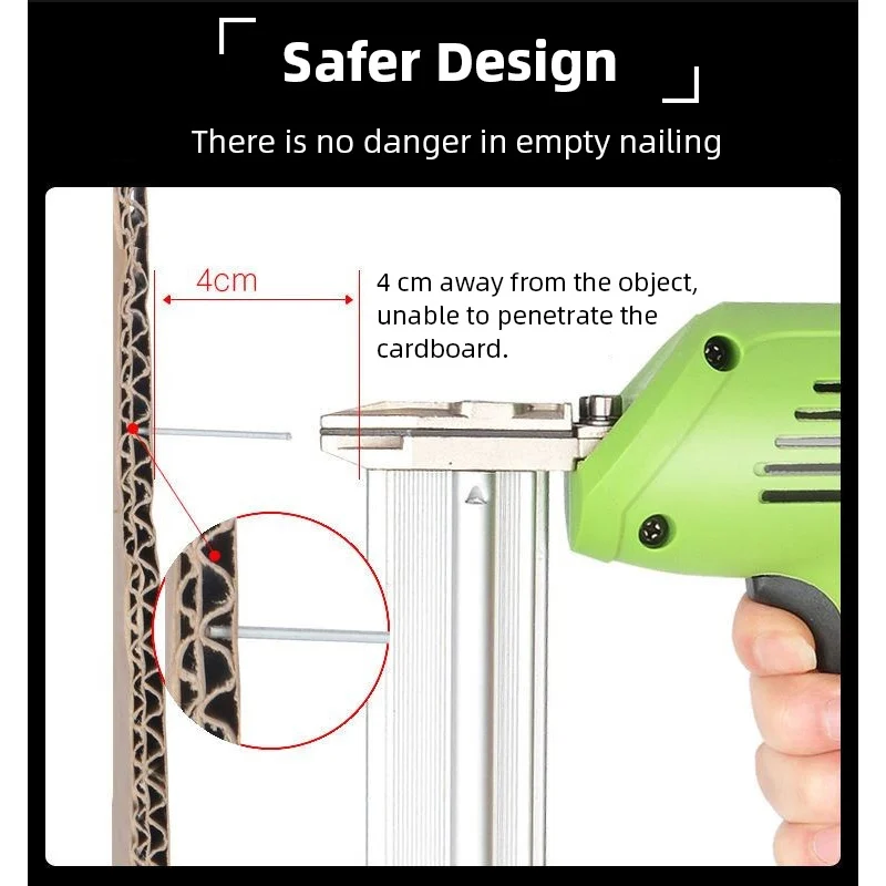 Imagem -05 - Elétrica Nail Gun Woodworking Tools Pregando Grampeador Grampeador de Móveis Framing Tacker Faça Você Mesmo Hand Tool 220v F30 F422