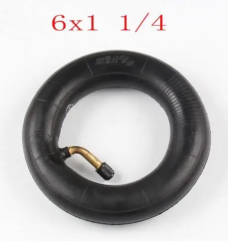 Inner Tube 6X1 1/4 with a Bent Angle Valve Stem fits many gas electric scooters Motorcycle parts