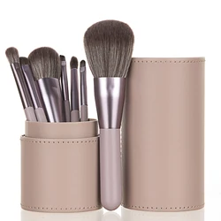 Kosmetyki Pink Professional Makeup Brushes Set with Bucket Blush Powder Eyeshadow Eyebrow Foundation Beauty Makeup Tool Brochas