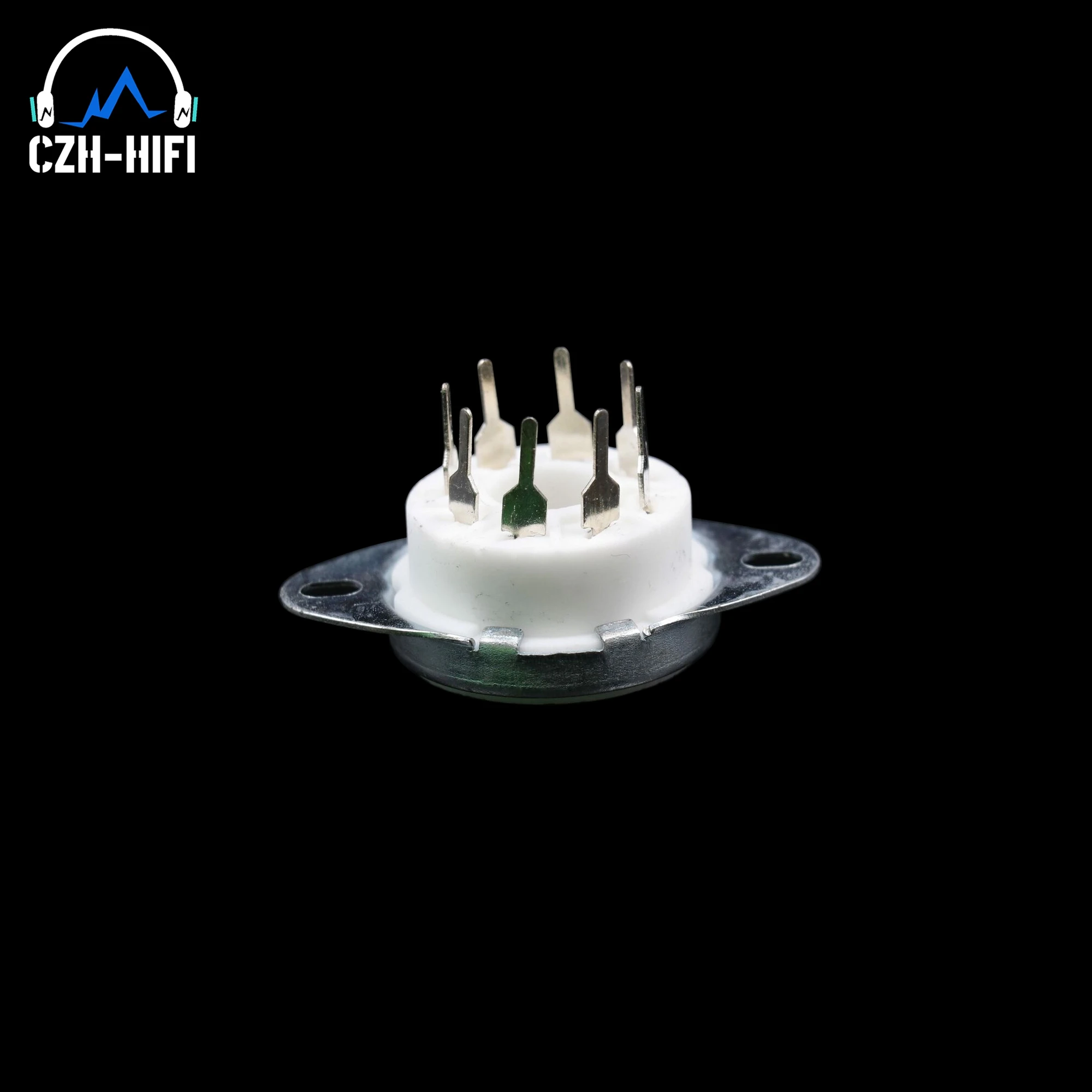 セラミックバルブベース,1ピース,8pin,kt88,el34,5881,6c7,6v6,6sl7,6l6,5ar4用,ヴィンテージ,オーディオアンプ,DIY,金メッキ