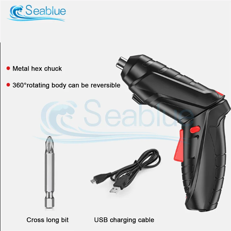 3.6V Electric Screwdriver Household Battery Rechargeable Electric Drill Power Supply Comes With Beatle 2-speed Adjustable