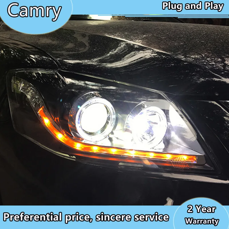 

Car Styling for Toyota 2009-2011 Camry Headlight camry LED Headlight LED DRL dynamic turnsignal hid headlight Accessories