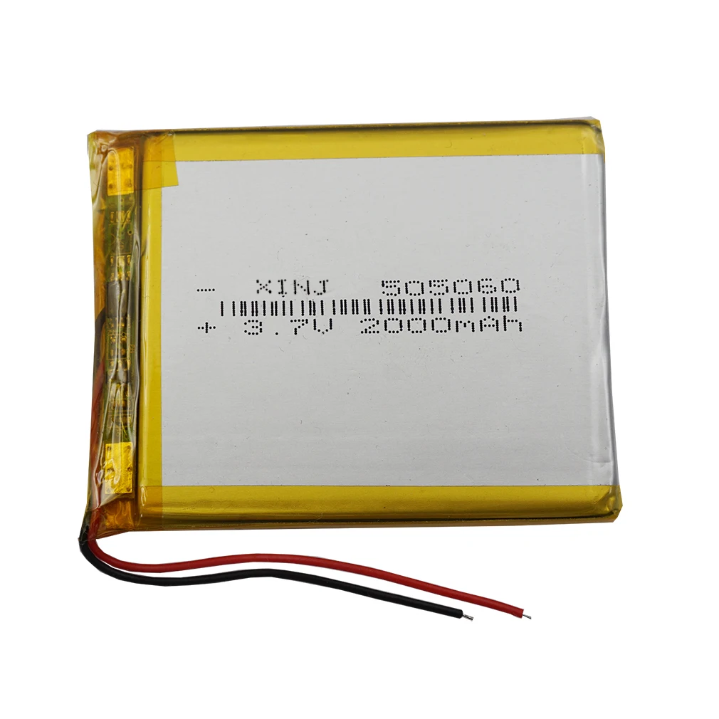 

3.7V 2000mAh 7.4Wh Li-Polymer Li Lipo Rechargeable Battery 505060 For LED Phone DashCam Bluetooth Speaker TV Box GPS Tablet PC