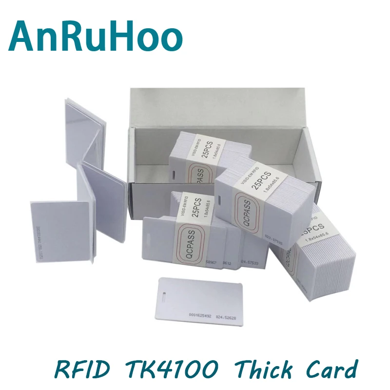 5/10PCS TK4100 Smart Chip Card RFID Key Tag Quality Assurance Access Control Token EM4100 Read Only Badge 125Khz Ring