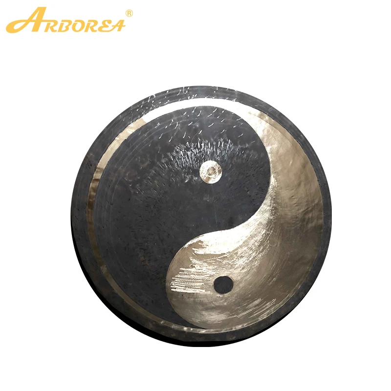 

Arborea Gong Percussion Musical Instrument without Stand, YinYang Gong, 75cm, 100% Handmade, 30Inch