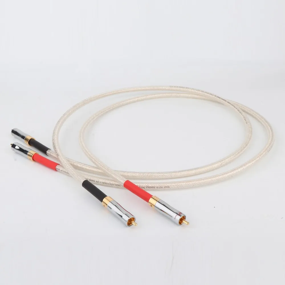 Preffair X414 HI-End OCC Silver Plated 75ohm Digital Coaxical Cable HIFI Digital Audio Video Wire