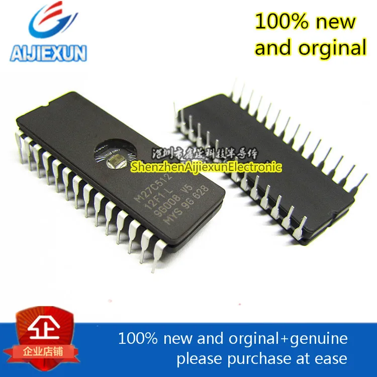 10pcs 100% 신규 및 기존 M27C512-12F1 EPROM EPROM 512K (64Kx8) 120ns DIP28 대형 재고