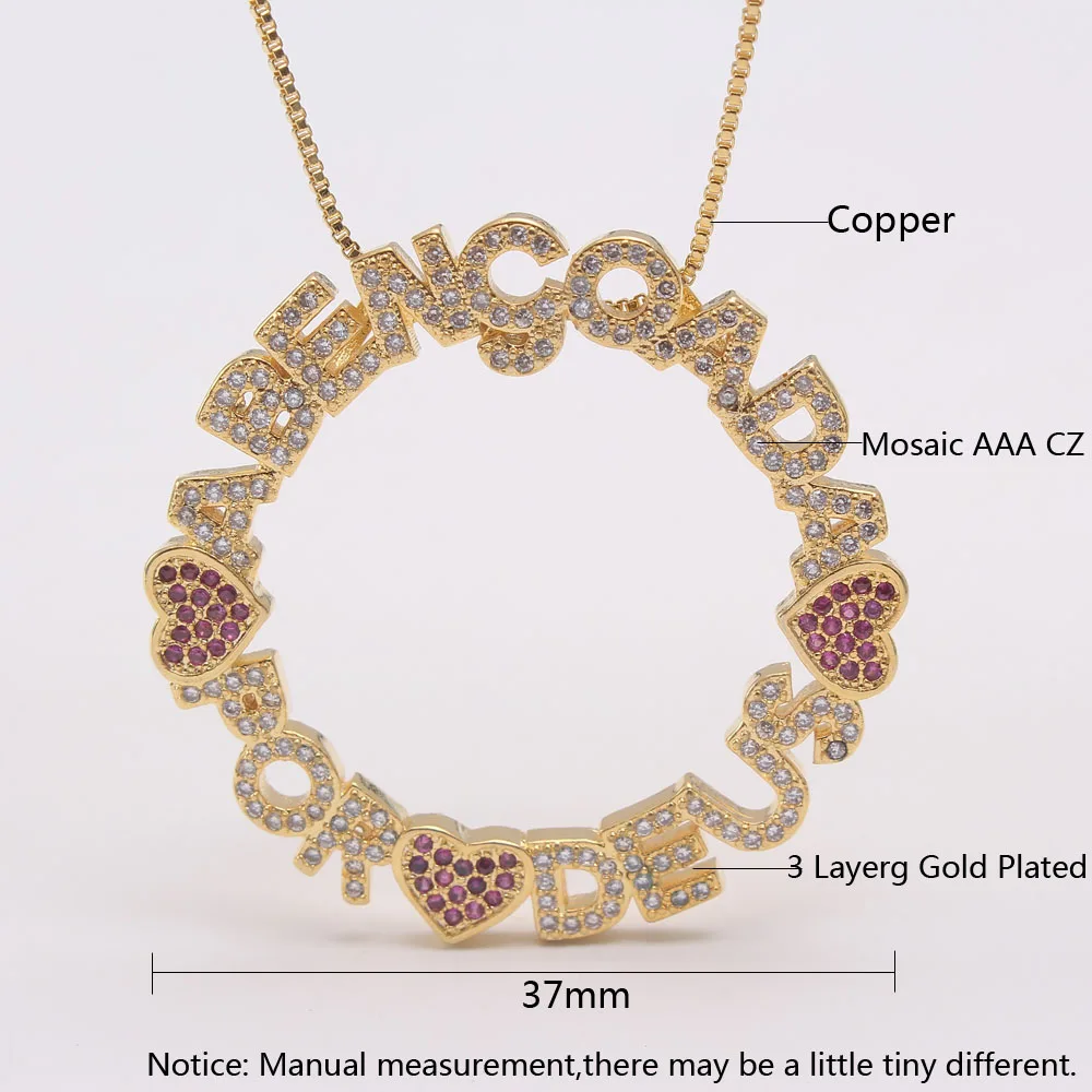 MHS.SUN Luxury Cubic Zircon Love Heart Pendant Necklace Fashion Women Jewelry Charm Chain Choker For Girls Valentine\'s Day