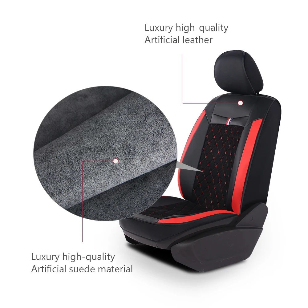 AUTOROWN Luxury PU Leather Car Seat Cover for Toyota Subaru Honda Hyundai Kia Lada BMW Universal Automobile Covers Waterproof