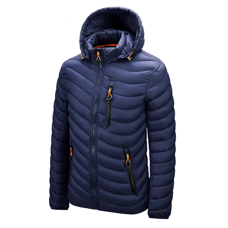 Giacca invernale calda da uomo giacca a vento 2024 nuova primavera con cappuccio Soft parka moda uomo Casual piumino di alta qualità cappotto maschile