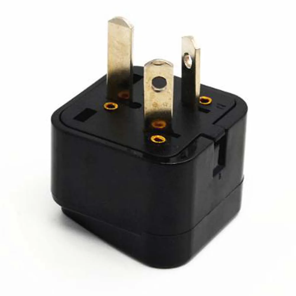 Zwart Wit 10A 250V Koper Australië Nieuw-zeeland Argentinië Turkije 3 Pins Universal Travel Adapter Socket Converter Type-D