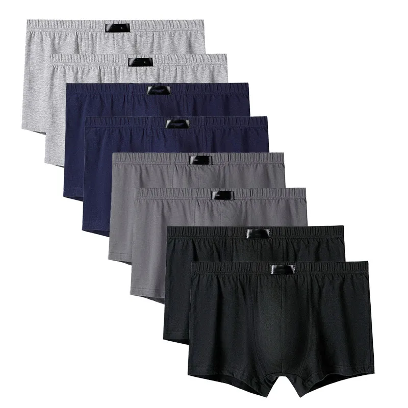 8PCS  Men's Panties Man Undrewear Boxer shorts  Men  Interior  Breathable  Large Size 100% Cotton