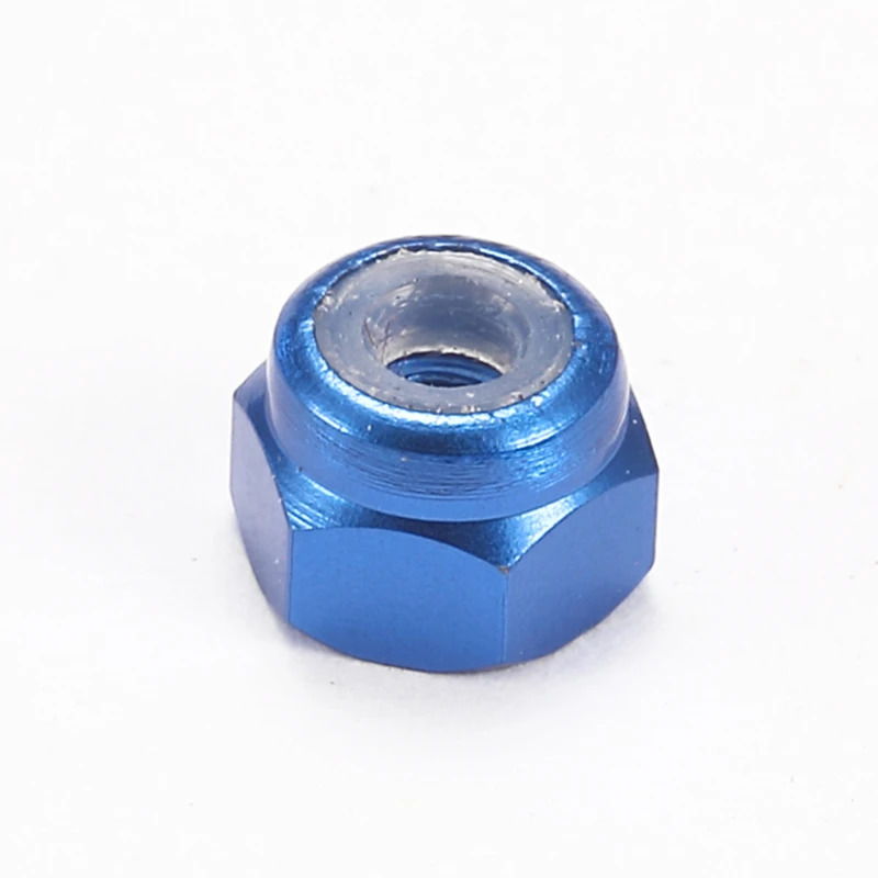 RFDTYGR Mini 4wd 2mm Aluminum Lock Nut Self-made Parts For Tamiya MINI 4WD 2mm Aluminum Lock Nut  19326  50Pcs /lot