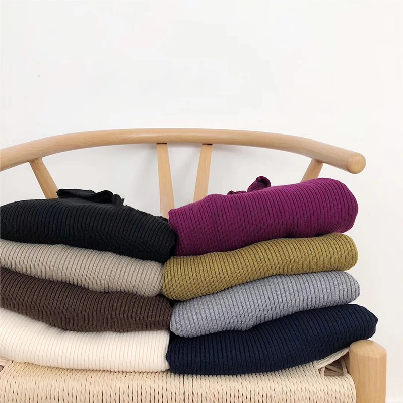 Hirsionsan Casual Turtleneck Sweater Women 2023 Autumn Winter Korean Solid Long Sleeve Knitted Pullovers Slim Basic Pink Sweater