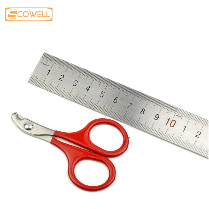 Cortaúñas de acero inoxidable para mascotas, cortador de uñas para gatos y perros de 8cm de longitud, tijeras de aseo para mascotas, pinzas para el cuidado de los pies