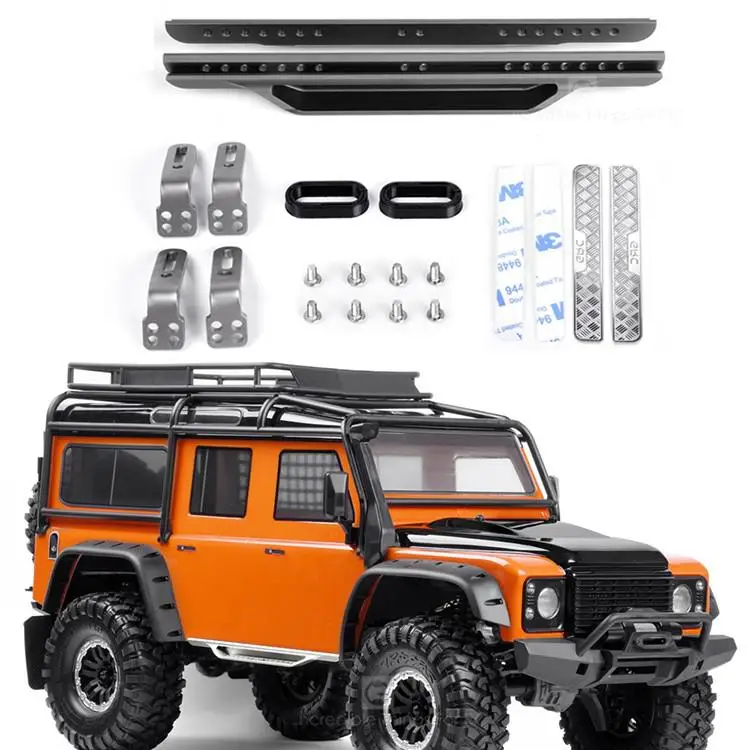 

Grc Aluminum Rock Sliders Side Bumper Pedal For Trx4 Bronco Defender Tacticalunit #8219 Upgrade Option Parts#gax0102bs/bb