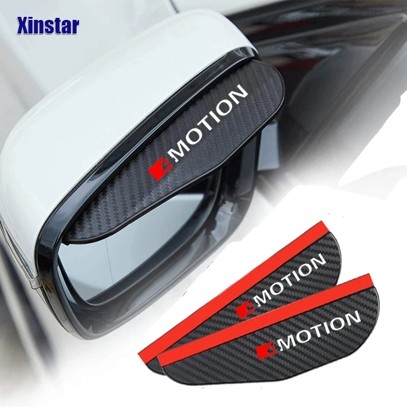 2X 4Motion Auto Rückspiegel Augenbraue Protector Für Volkswagen T-ROC GOLFR PASSAT Touareg CC R32 R36 GTD Transporter T5 t6 T4