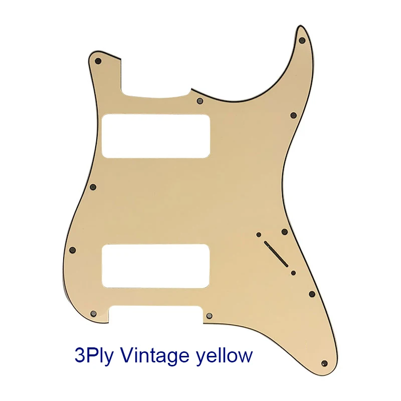 Xin Yue Great Quality Guitar Parts 2 P90 Strat Guitar PICKGUARD No Control Hole For US 11 Screw Holes Strat  Humbuckers