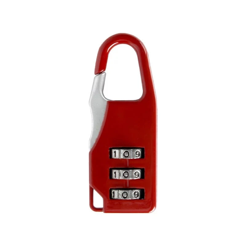 3-digit Dial Luggage Code Padlock Mini Metal Combination Password Lock Anti-Theft For Travel Security Suitcase Backpack