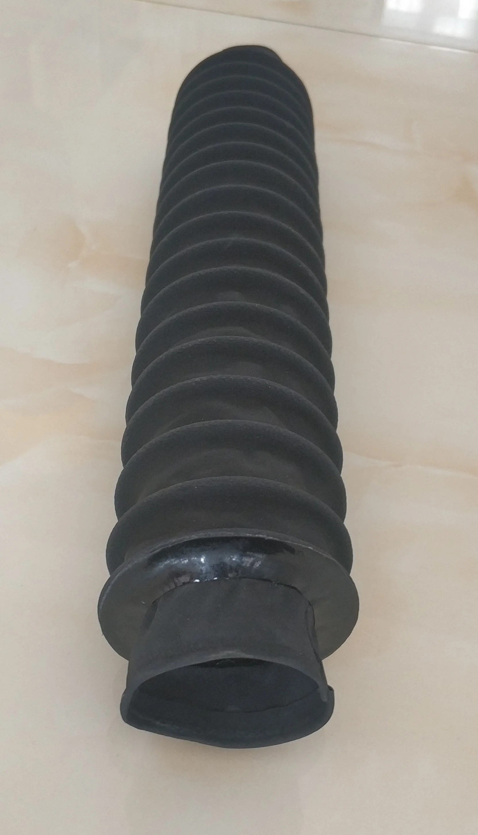 Ball screw rod cylinder round bellow cover protective, ID 90 mm, Lmax 250 mm