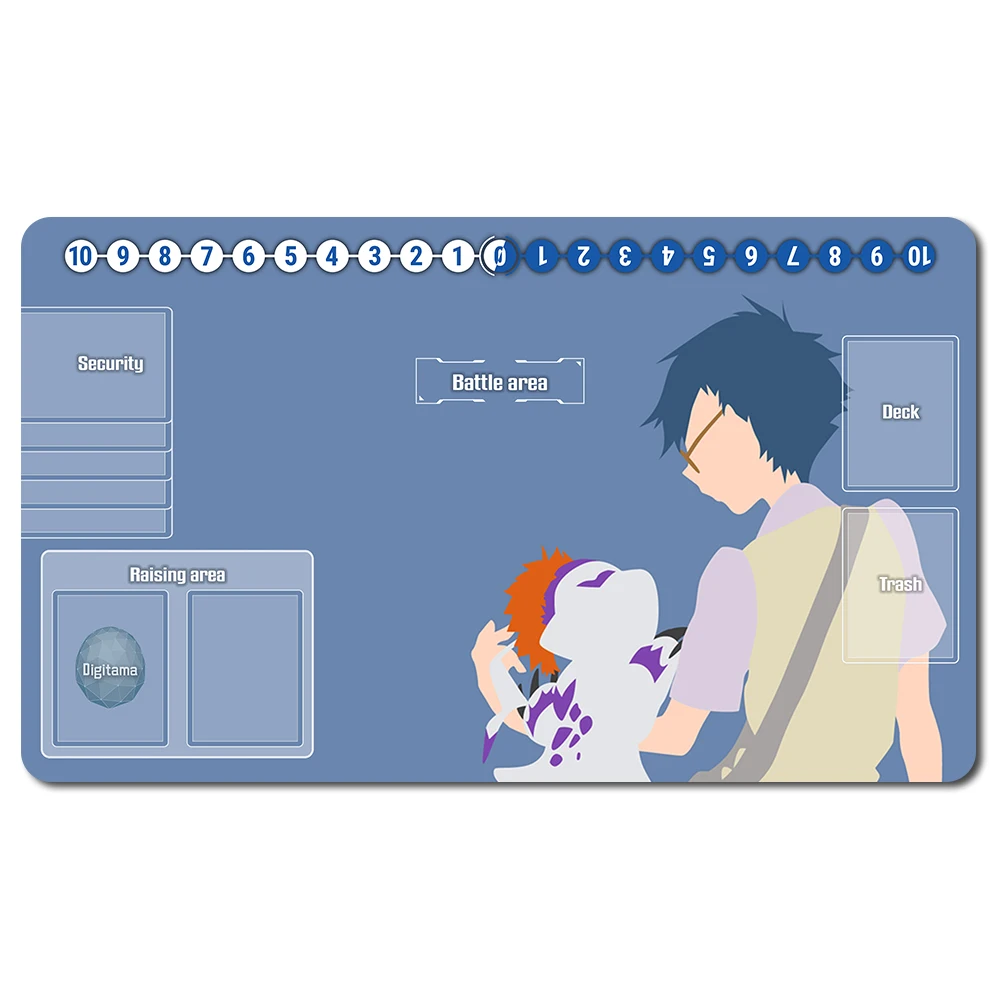 Alfombrilla DTCG para juegos de mesa, de 60x35 cm tapete, Compatible con Digimon TCG CCG RPG, 701876