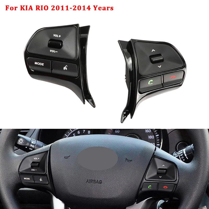 For KIA K2 New RIO K2 2011-2014 Steering Wheel Control Buttons Remote Control Volume Switch Car Accessories