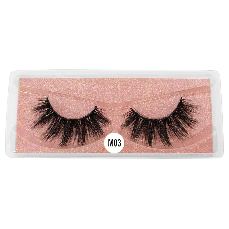 Optique-Extensions de Faux Cils en Vison Naturel, Accessoire de Maquillage pour les Yeux, Réutilisables, Faits à la Main, Lot de 10 Paires, Livraison Directe