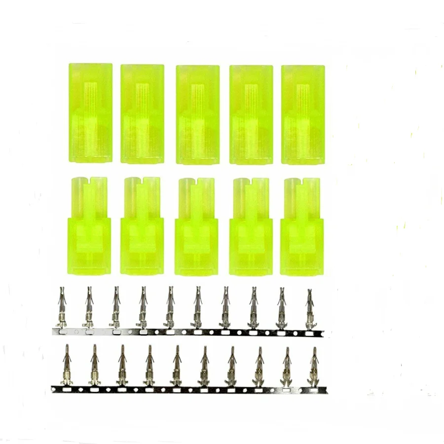 5/10 Pairs Mini Tamiya Style Battery Connectors Plugs Male And Female Plug Sets with Nickle Pins for RC Hobby Car Boat Plane