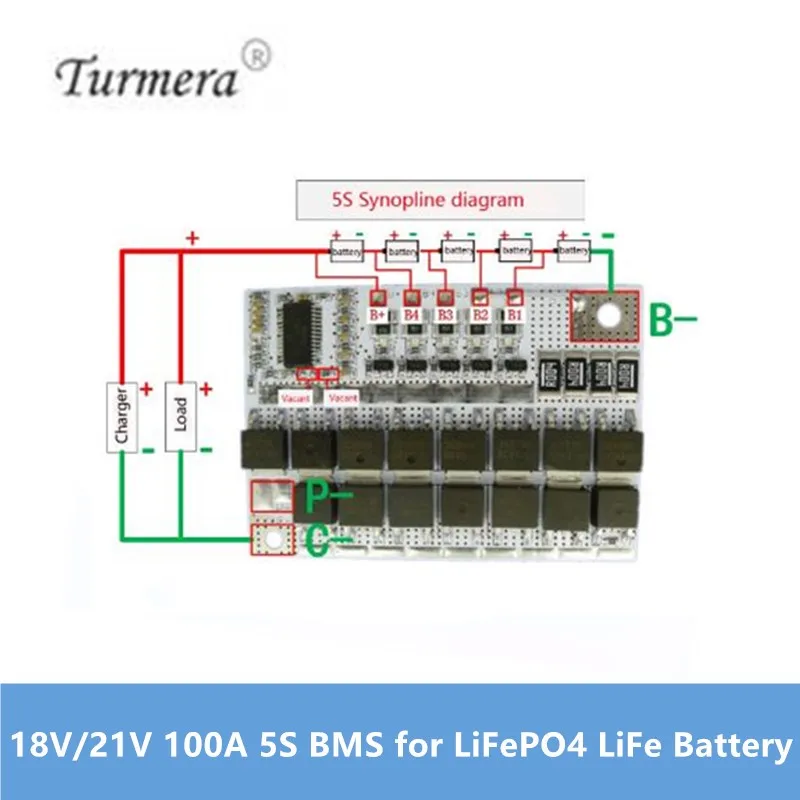 5s 18v/21v 100Aボード5s bms LiFePO4ライフバッテリー保護回路ボードのための32650 32700 lifepo4バッテリー標準/バランス2020