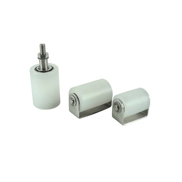 304 stainless steel bracket nylon pulley roller sliding door upper wheel sliding door clip wheel guide hanging wheel track wheel