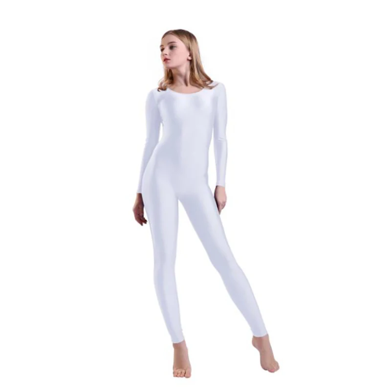 Speerise-Combinaison à manches longues et encolure dégagée pour femme, costume complet de batterie en spandex pour femme, olympiques de danse et de gymnastique, combinaison pour filles