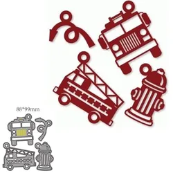 Metal cutting dies cut die mold Fire truck decoration Scrapbook paper craft knife mould blade punch stencils