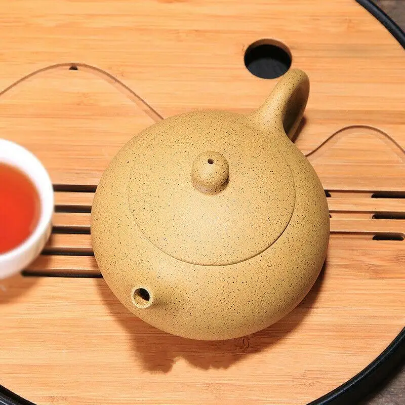 Fine Chinese Yixing zisha teapot handmade Duan Ni clay Xishi Teapot 220cc