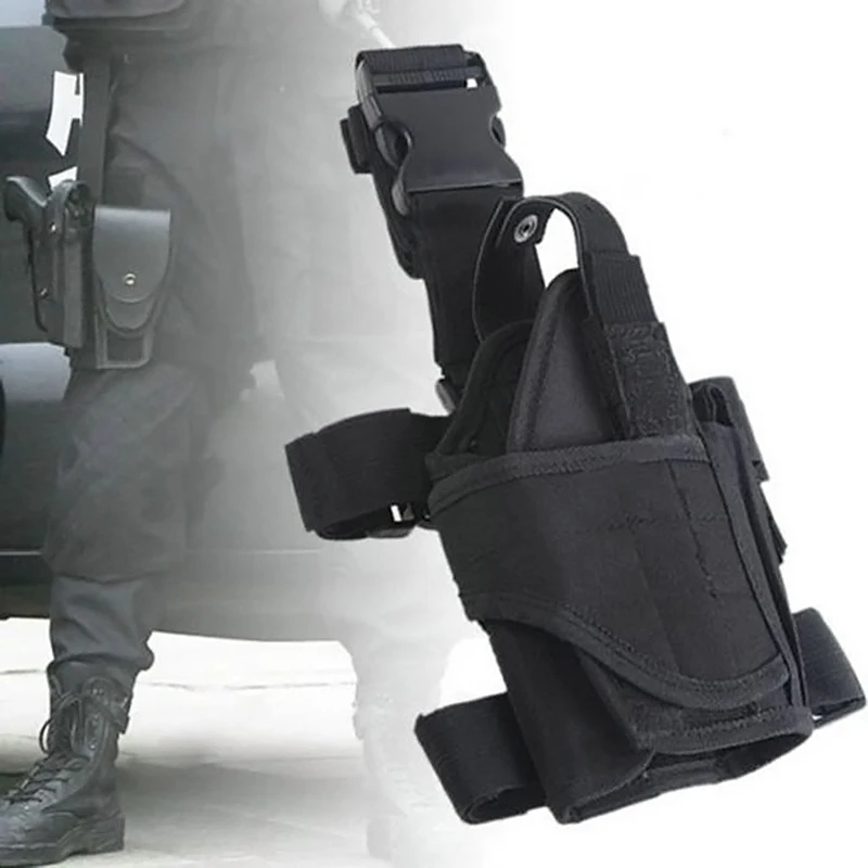 Per GLock 17/ USP/ P226/ M9 92 fondina per pistola tattica in Nylon con custodia per caricatore fondina per coscia da caccia