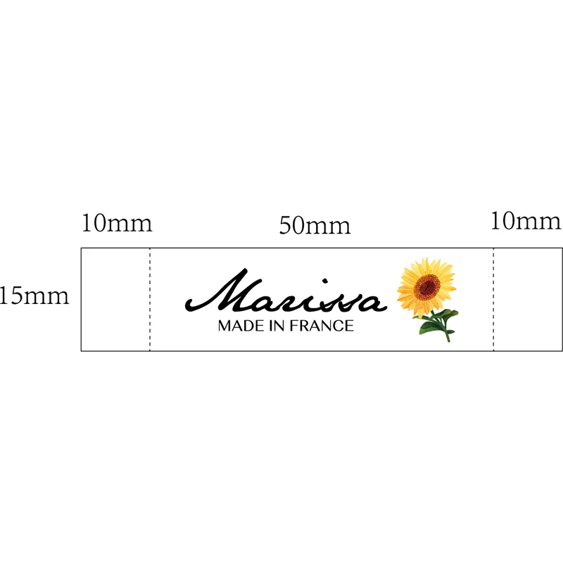 15mmx70mm Custom Clothing Labels - Personalized Brand Organic Cotton Ribbon Labels Logo or Text Sewing DIY Labels 500pcs