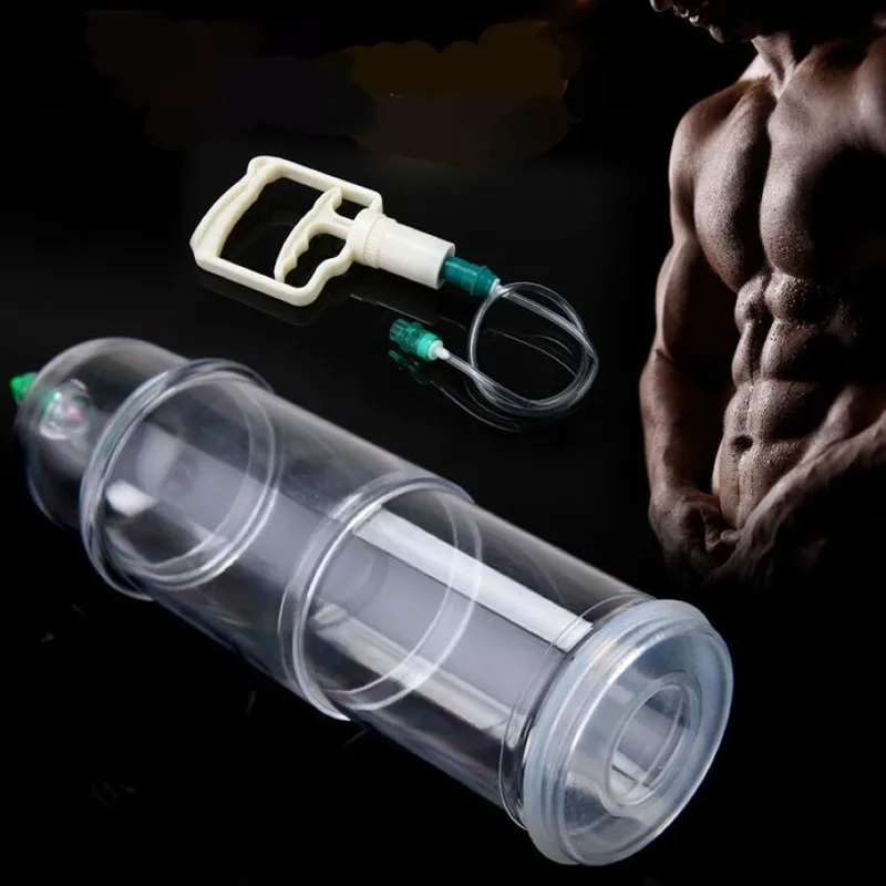 Handheld Magic Big Men Air Pump Suction Vacuum Cupping Set Extend Enlarge Lifting Massage Jars