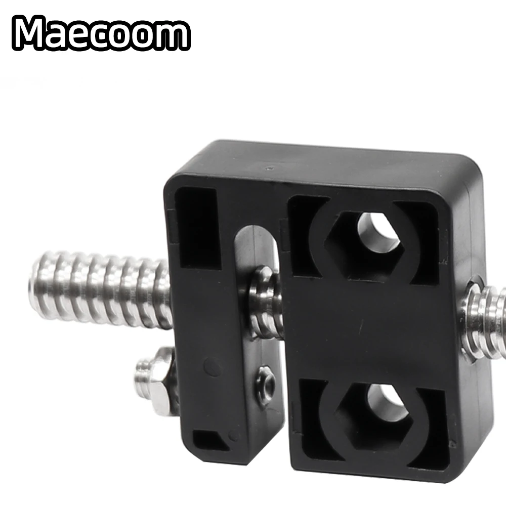 1set Type Block Nut anti-backlash 3D Printer Parts T8 Screw 8mm POM square Nut Block Pitch 2mm Lead 2mm/4mm/8mm